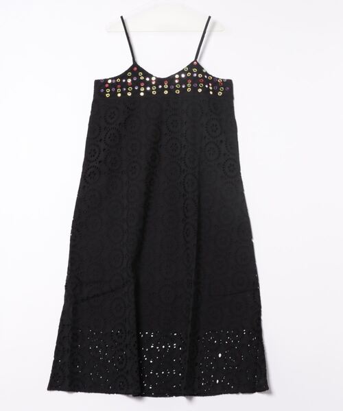 チャイハネ（チャイハネ）の「【チャイハネ】ミラーロキャミワンピース（ワンピース・レディース・ブラック/ホワイト/グリーン・FREE）」の2枚目の写真