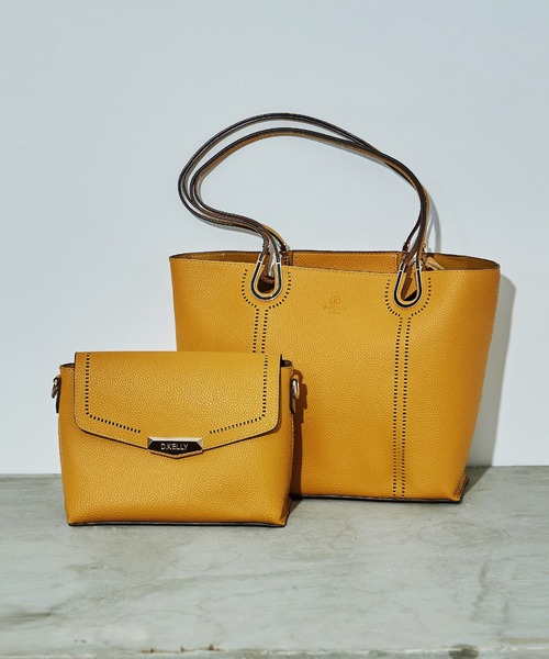 D.KELLY（ディーケリー）の「D.KELLY ホースシューデザイン2wayトートバッグ ママバッグ ショルダーバッグ レディース バッグ（トートバッグ・レディース・ホワイト系その他/キャメル/ダークブルー/モカ/マスタード/ミント/ブラック/ライトピンク/ライトグレー/レッド・ONE SIZE）」の8枚目の写真