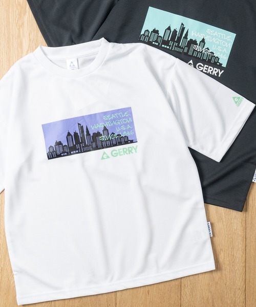GERRY(ジェリー)の「【30】〔GERRY/ジェリー〕DRY天竺 オーバーサイズ 6分袖Tシャツ(Tシャツ/カットソー・キッズ・グレー系4/ベージュ系1/ブラック系2/ブルー系2/ブルー系4/ブラック系1/ベージュ系2/ブラック系3/カーキ系3/ブルー系3/カーキ系1/ベージュ系4/ブラック系4/カーキ系4/グレー系5/ブルー系5/ベージュ系5/ベージュ系6/ホワイト系6/グレー系6/ブルー系6・130/140/150/160)」の1枚目の写真