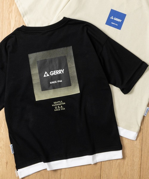 GERRY(ジェリー)の「【30】〔GERRY/ジェリー〕DRY天竺 オーバーサイズ 6分袖Tシャツ(Tシャツ/カットソー・キッズ・グレー系4/ベージュ系1/ブラック系2/ブルー系2/ブルー系4/ブラック系1/ベージュ系2/ブラック系3/カーキ系3/ブルー系3/カーキ系1/ベージュ系4/ブラック系4/カーキ系4/グレー系5/ブルー系5/ベージュ系5/ベージュ系6/ホワイト系6/グレー系6/ブルー系6・130/140/150/160)」の2枚目の写真