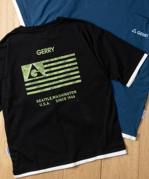 GERRY(ジェリー)の「【30】〔GERRY/ジェリー〕DRY天竺 オーバーサイズ 6分袖Tシャツ(Tシャツ/カットソー・キッズ・グレー系4/ベージュ系1/ブラック系2/ブルー系2/ブルー系4/ブラック系1/ベージュ系2/ブラック系3/カーキ系3/ブルー系3/カーキ系1/ベージュ系4/ブラック系4/カーキ系4/グレー系5/ブルー系5/ベージュ系5/ベージュ系6/ホワイト系6/グレー系6/ブルー系6・130/140/150/160)」の3枚目の写真