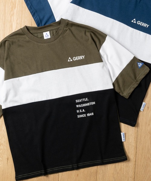 GERRY(ジェリー)の「【30】〔GERRY/ジェリー〕DRY天竺 オーバーサイズ 6分袖Tシャツ(Tシャツ/カットソー・キッズ・グレー系4/ベージュ系1/ブラック系2/ブルー系2/ブルー系4/ブラック系1/ベージュ系2/ブラック系3/カーキ系3/ブルー系3/カーキ系1/ベージュ系4/ブラック系4/カーキ系4/グレー系5/ブルー系5/ベージュ系5/ベージュ系6/ホワイト系6/グレー系6/ブルー系6・130/140/150/160)」の15枚目の写真