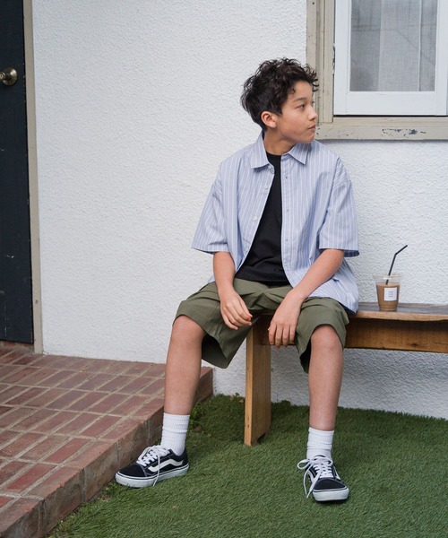 GLOBAL WORK（グローバルワーク）の「ストレッチカーゴショーツ/AND YUA ANY/976547（カーゴパンツ・キッズ・ベージュ/ブラック/カーキ・150cm/160cm/170cm）」の17枚目の写真