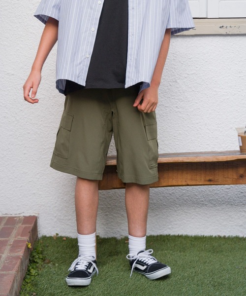 GLOBAL WORK（グローバルワーク）の「ストレッチカーゴショーツ/AND YUA ANY/976547（カーゴパンツ・キッズ・ベージュ/ブラック/カーキ・150cm/160cm/170cm）」の19枚目の写真