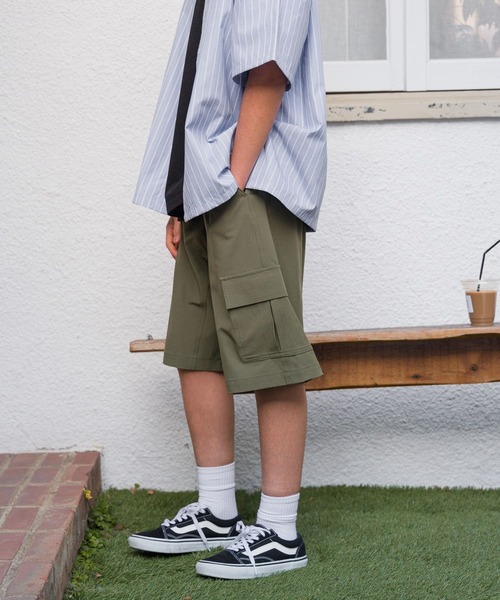 GLOBAL WORK（グローバルワーク）の「ストレッチカーゴショーツ/AND YUA ANY/976547（カーゴパンツ・キッズ・ベージュ/ブラック/カーキ・150cm/160cm/170cm）」の21枚目の写真