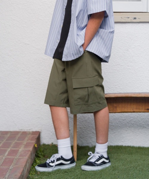 GLOBAL WORK（グローバルワーク）の「ストレッチカーゴショーツ/AND YUA ANY/976547（カーゴパンツ・キッズ・ベージュ/ブラック/カーキ・150cm/160cm/170cm）」の22枚目の写真