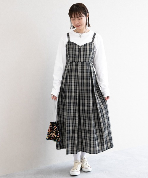 RAGEBLUE（レイジブルー）の「アソートジップ/フレアキャミワンピース（ワンピース・レディース・ブラック/ブラック系その他/ブルー系その他・FREE）」の11枚目の写真