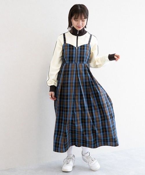 RAGEBLUE（レイジブルー）の「アソートジップ/フレアキャミワンピース（ワンピース・レディース・ブラック/ブラック系その他/ブルー系その他・FREE）」の17枚目の写真