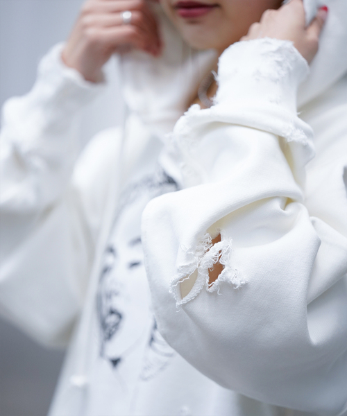 JOINT WORKS(ジョイントワークス)の「【TEPPEI FURUYAMA/テッペイ フルヤマ】 MARILYN(パーカー・メンズ・ホワイト・FREE)」の3枚目の写真