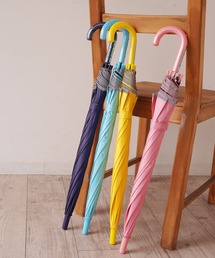 Bambin（ボンバン）の「【 Bambin / ボンバン 】 キッズ 晴雨兼用 反射テープ 無地 カラー 傘 ( 50cm / 55cm )（長傘・キッズ）」