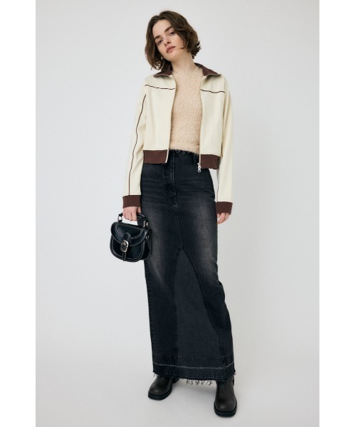 MOUSSY(マウジー)の「PIPING Tトラックジャケット(その他アウター・レディース・アイボリー/ライトグレー/ネイビー・FREE)」の7枚目の写真