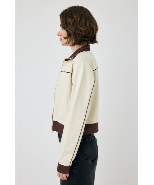 MOUSSY(マウジー)の「PIPING Tトラックジャケット(その他アウター・レディース・アイボリー/ライトグレー/ネイビー・FREE)」の10枚目の写真