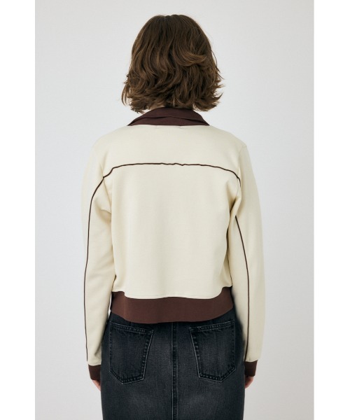 MOUSSY(マウジー)の「PIPING Tトラックジャケット(その他アウター・レディース・アイボリー/ライトグレー/ネイビー・FREE)」の11枚目の写真