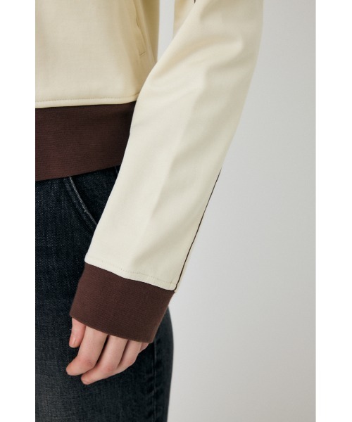 MOUSSY(マウジー)の「PIPING Tトラックジャケット(その他アウター・レディース・アイボリー/ライトグレー/ネイビー・FREE)」の13枚目の写真