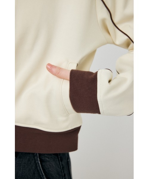 MOUSSY(マウジー)の「PIPING Tトラックジャケット(その他アウター・レディース・アイボリー/ライトグレー/ネイビー・FREE)」の15枚目の写真
