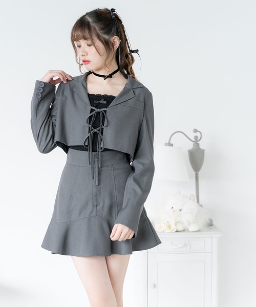 DearMyLoveRose(ディアマイラブローズ)の「マーメイドミニフレアスカート(スカート・レディース・モカ/グレー・SMALL/MEDIUM/LARGE/LL/3L)」の13枚目の写真