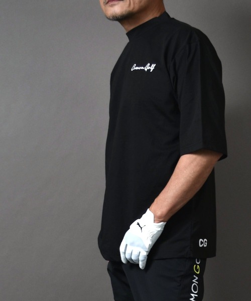 PGG ゴルフシャツ 半袖モックネックシャツ　カットソー サイズ4 BIGシルエット 半袖モックネックゴルフシャツ（Tシャツ