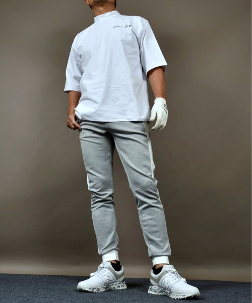 BIGシルエット 半袖モックネックゴルフシャツ（Tシャツ