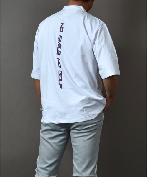 BIGシルエット 半袖モックネックゴルフシャツ（Tシャツ