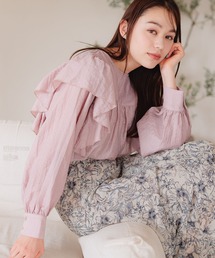 mysty woman | 【WEB限定アイテム】フリルショルダーブラウス　119181(シャツ/ブラウス)