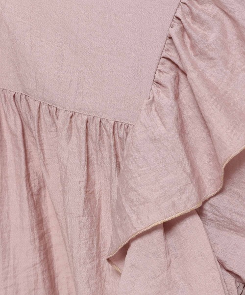 mysty woman（ミスティウーマン）の「【WEB限定アイテム】フリルショルダーブラウス　119181（シャツ/ブラウス・レディース・ピンク/オフホワイト/ブラック/ライトブルー・FREE）」の19枚目の写真