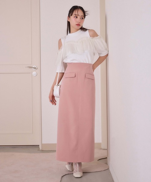 one after another NICE CLAUP(ワンアフターアナザーナイスクラップ)の「チュールテレコトップス(Tシャツ/カットソー・レディース・ブラック/オフホワイト/ベージュ・FREE)」の9枚目の写真