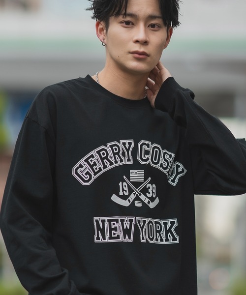 Gerry Cosby(ジェリーコスビー)の「【GERRY cosby】別注 プリント 長袖Tシャツ(Tシャツ/カットソー・メンズ・ホワイト系/ホワイト系1/グレー系1/グレー系/ブラック系1/ブラック系/ホワイト/ブラック/グレー・MEDIUM/X-LARGE/LARGE)」の6枚目の写真