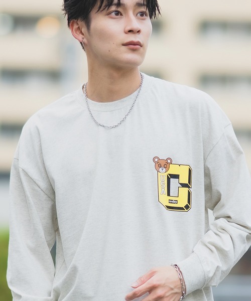 Gerry Cosby(ジェリーコスビー)の「【GERRY cosby】別注 プリント 長袖Tシャツ(Tシャツ/カットソー・メンズ・ホワイト系/ホワイト系1/グレー系1/グレー系/ブラック系1/ブラック系/ホワイト/ブラック/グレー・MEDIUM/X-LARGE/LARGE)」の1枚目の写真