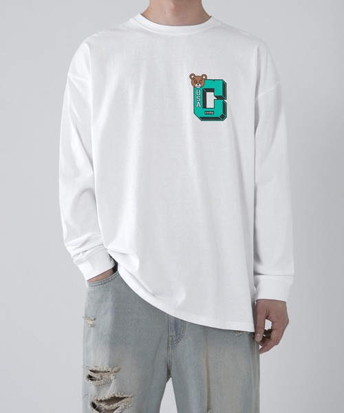Gerry Cosby(ジェリーコスビー)の「【GERRY cosby】別注 プリント 長袖Tシャツ(Tシャツ/カットソー・メンズ・ホワイト系/ホワイト系1/グレー系1/グレー系/ブラック系1/ブラック系/ホワイト/ブラック/グレー・MEDIUM/X-LARGE/LARGE)」の17枚目の写真