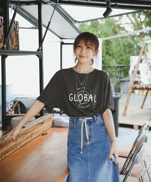【セール】“GLOBAL”Ｔシャツ(親子ペア対応)（Tシャツ/カットソー）｜William&Beta（ウィリアムアンドベター） 5,578円