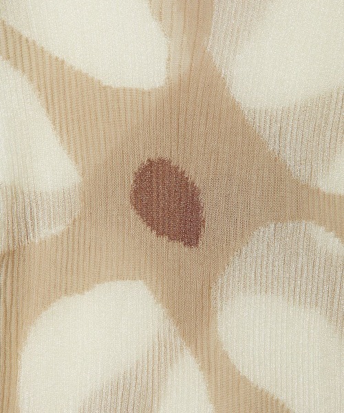 leinwande（ラインヴァンド）の「Eniko Katalin Botanical Sheer Intarsia Top（Tシャツ/カットソー・レディース・ブラウン/カーキ/ベージュ・FREE）」の14枚目の写真