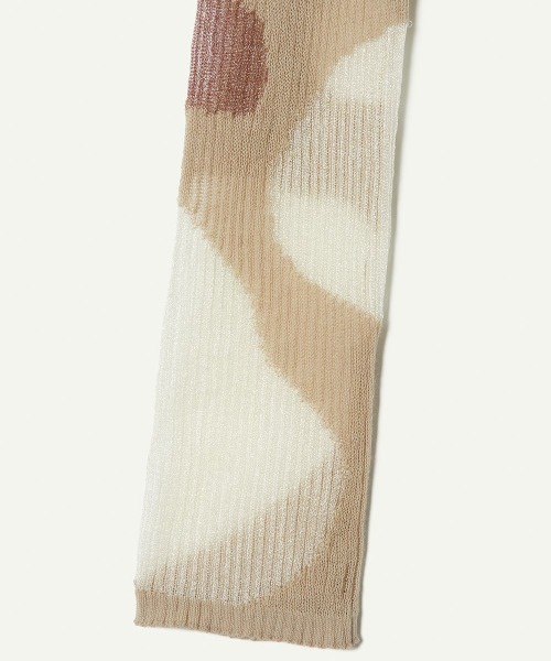 leinwande（ラインヴァンド）の「Eniko Katalin Botanical Sheer Intarsia Top（Tシャツ/カットソー・レディース・ブラウン/カーキ/ベージュ・FREE）」の15枚目の写真