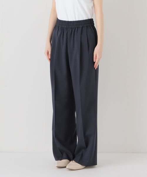 JOURNAL STANDARD relume(ジャーナルスタンダード レリューム)の「《WEB限定追加》マットウースフレアタックパンツ(スラックス・レディース・ネイビー・36/38)」の20枚目の写真