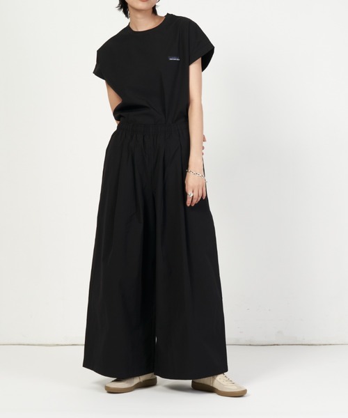 THOUSAND MILE(サウザンドマイル)の「FRENCH SLEEVE SHIRT & LONG PANTS SET(その他トップス・レディース・ブラック/グレー系その他/オリーブ/オレンジ・FREE)」の2枚目の写真