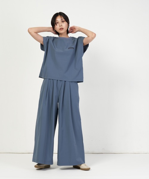 THOUSAND MILE(サウザンドマイル)の「FRENCH SLEEVE SHIRT & LONG PANTS SET(その他トップス・レディース・ブラック/グレー系その他/オリーブ/オレンジ・FREE)」の7枚目の写真