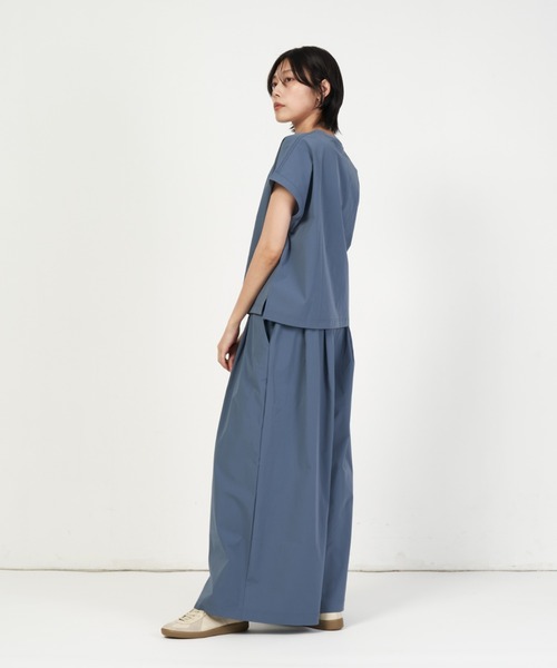 THOUSAND MILE(サウザンドマイル)の「FRENCH SLEEVE SHIRT & LONG PANTS SET(その他トップス・レディース・ブラック/グレー系その他/オリーブ/オレンジ・FREE)」の8枚目の写真