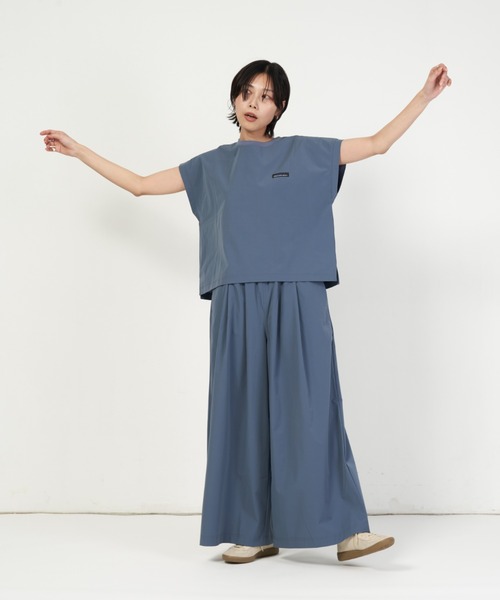 THOUSAND MILE(サウザンドマイル)の「FRENCH SLEEVE SHIRT & LONG PANTS SET(その他トップス・レディース・ブラック/グレー系その他/オリーブ/オレンジ・FREE)」の10枚目の写真