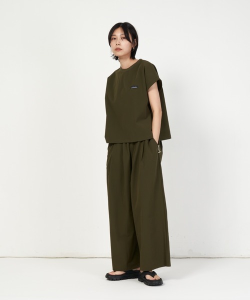 THOUSAND MILE(サウザンドマイル)の「FRENCH SLEEVE SHIRT & LONG PANTS SET(その他トップス・レディース・ブラック/グレー系その他/オリーブ/オレンジ・FREE)」の16枚目の写真
