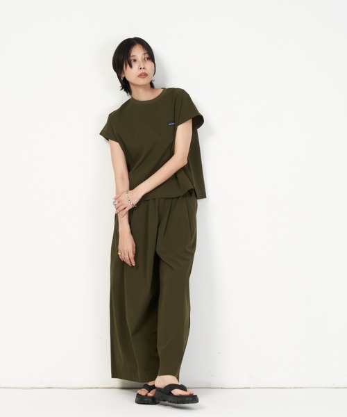 THOUSAND MILE(サウザンドマイル)の「FRENCH SLEEVE SHIRT & LONG PANTS SET(その他トップス・レディース・ブラック/グレー系その他/オリーブ/オレンジ・FREE)」の17枚目の写真