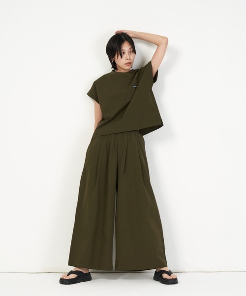THOUSAND MILE(サウザンドマイル)の「FRENCH SLEEVE SHIRT & LONG PANTS SET(その他トップス・レディース・ブラック/グレー系その他/オリーブ/オレンジ・FREE)」の18枚目の写真