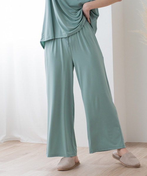 VitaFelice（ヴィータフェリーチェ）の「フローズンスムースルームウェア 上下セット（ルームウェア/パジャマ・レディース・グレー/スカイブルー/チャコール/グリーン系その他・FREE）」の13枚目の写真