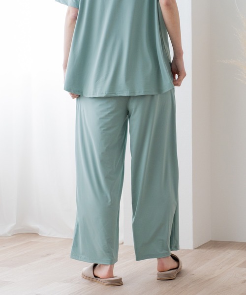 VitaFelice（ヴィータフェリーチェ）の「フローズンスムースルームウェア 上下セット（ルームウェア/パジャマ・レディース・グレー/スカイブルー/チャコール/グリーン系その他・FREE）」の15枚目の写真