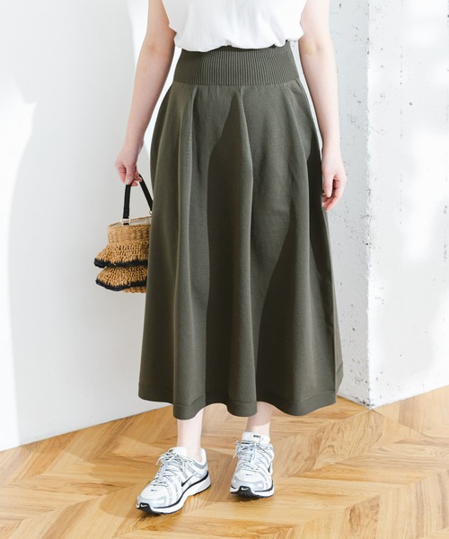 F by ROSSO（エフバイロッソ）の「F by ROSSO　ウォッシャブルフレアスカート（スカート・レディース・カーキ/ブラック・FREE）」の15枚目の写真