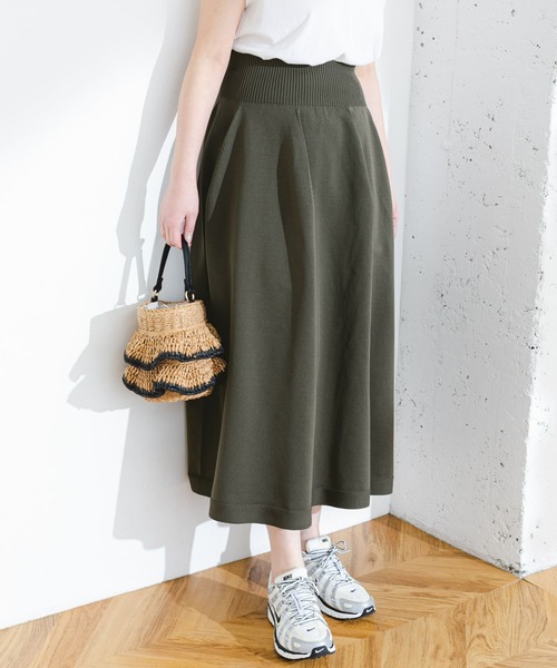 F by ROSSO（エフバイロッソ）の「F by ROSSO　ウォッシャブルフレアスカート（スカート・レディース・カーキ/ブラック・FREE）」の16枚目の写真