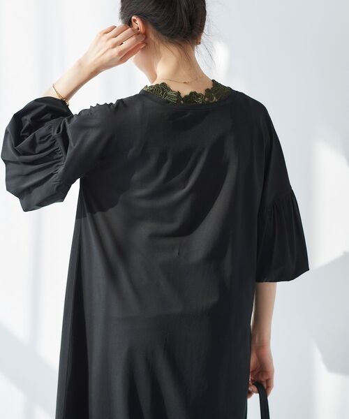 le.coeur blanc(ルクールブラン)の「バルーンスリーブカットワンピース(ワンピース・レディース・ブラック/オレンジ/グリーン/ベージュ・38)」の19枚目の写真