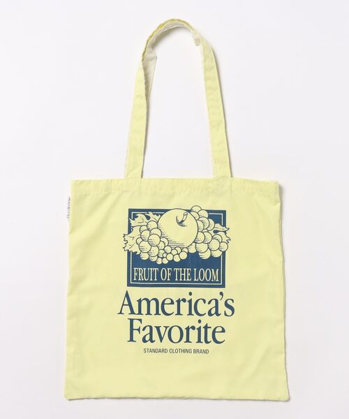 Donnaruma（ドンナルンマ）の「「FRUIT OF THE LOOM」GRAPHIC TOTE BAG（トートバッグ・レディース・ラベンダー/イエロー/ミント/ピンク/アイボリー・FREE）」の5枚目の写真