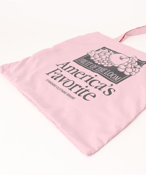 Donnaruma（ドンナルンマ）の「「FRUIT OF THE LOOM」GRAPHIC TOTE BAG（トートバッグ・レディース・ラベンダー/イエロー/ミント/ピンク/アイボリー・FREE）」の7枚目の写真