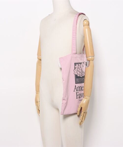 Donnaruma（ドンナルンマ）の「「FRUIT OF THE LOOM」GRAPHIC TOTE BAG（トートバッグ・レディース・ラベンダー/イエロー/ミント/ピンク/アイボリー・FREE）」の9枚目の写真