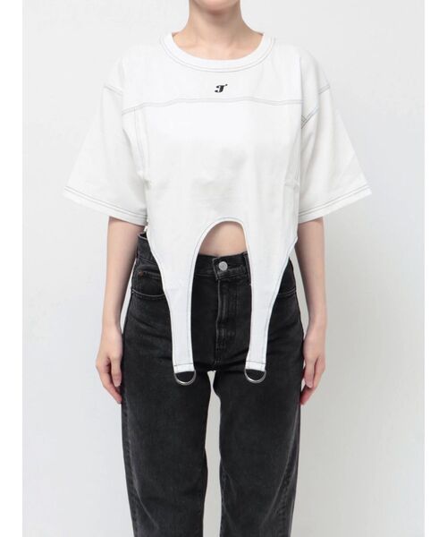 セール】ガーターTシャツ（Tシャツ/カットソー）｜jouetie（ジュエティ