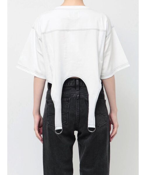 jouetie（ジュエティ）の「ガーターTシャツ（Tシャツ/カットソー・レディース・ブルー/オフホワイト/ブラック・MEDIUM）」の21枚目の写真